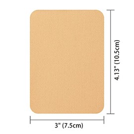 Guokuai Premium Quality Fabric Repair Patches Iron-on Patches for Clothing Inside & Outside Strongest Glue Cotton 3" by 4-1/4" (7.5 cm x 10.5 cm)‚Ä¶ (12PCS-Light Yellow)