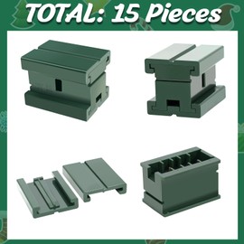 15PCS SPT-1 Slide On Splicer Plugs,Christmas Light Slip Plug Vampire Wire Connectors Electrical Plug Ends for 18 Gauge 10 Amp SPT-1 Wire