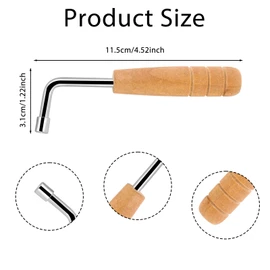 Autoharp Tuning Wrench Harp Tuning Tool, Professional Piano Tuning Wrench Music Instrument Tuning Tool for Lyre Harp and Other Small Stringed Instruments