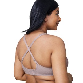 Wonderbra Womens Eco Pure Full Support Minimizer Bra, WARMSTEEL, 38D US