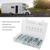 80Pcs T Nuts Carbon Steel Galvanized Layer Rust Resistant Sturdy