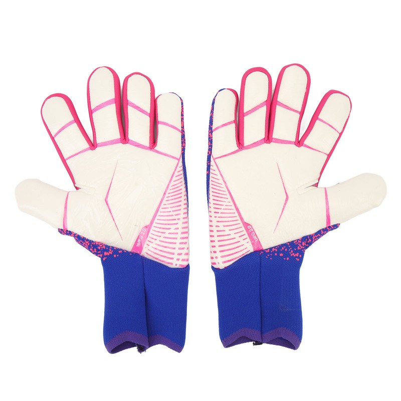 1Pair Goalkeeper Gloves Soccer Goalie Gloves Latex Strong Grip Breathable