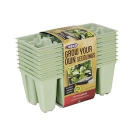 HomeLeisure GYO 8-Cell Seedlings Pot Punnet, Sage