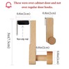 MDFAYE Over The Cabinets Hooks Coat Robe Towel Holder Door