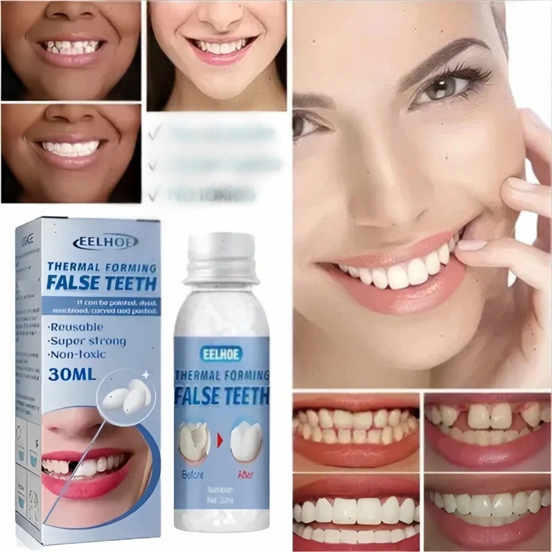 Perlas Reparación Dientes Postizos Gránulos 30ml