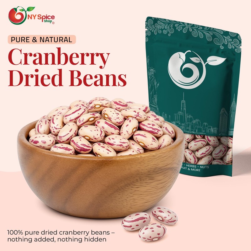 NY Spice Shop Cranberry Dried Beans - 3 Pound Dried