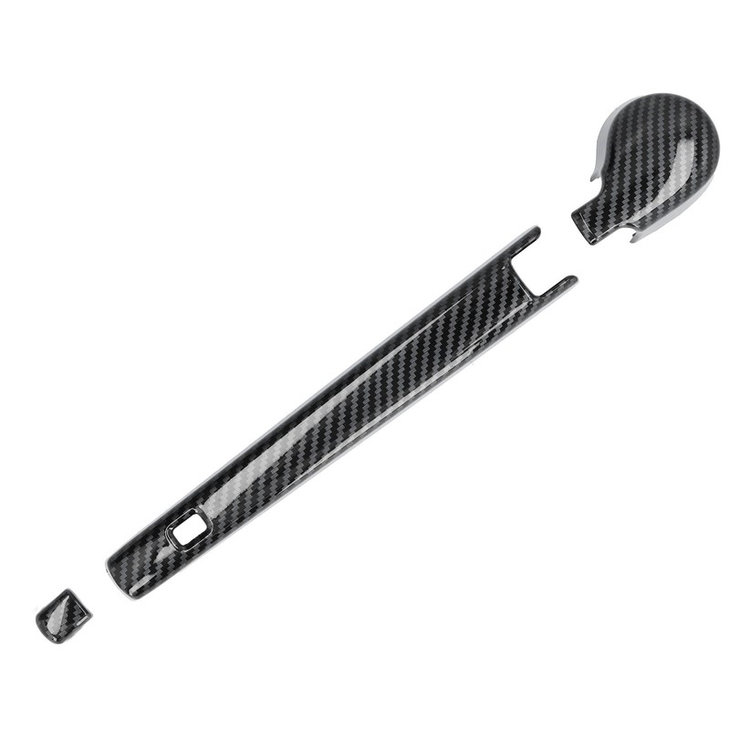 Rear Windshield Wiper Arm Cover Trim Carbon Fiber Style Decoration