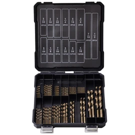 Sinyeenglon Cobalt Drill Bits Set for Hardened Metal and Stainless Steel, 101Pcs 1/16"-1/2" M35 HSS Twist Jobber Metal Drill Bits, with Index Storage Case