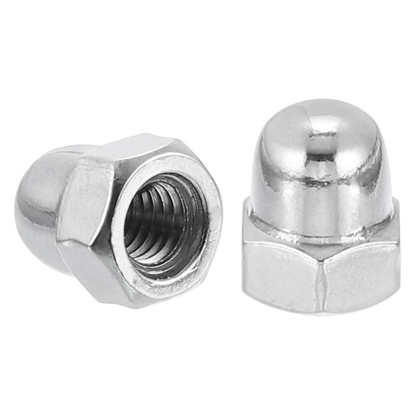 sourcing map M6x1.0 Acorn Cap Nuts, 40Pcs 304 Stainless Steel