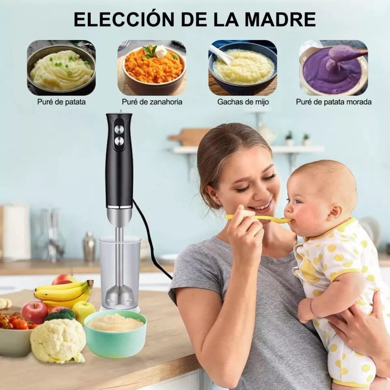 BABEEFLY Batidora De Inmersión Trituradora 500w Electrodomesticos