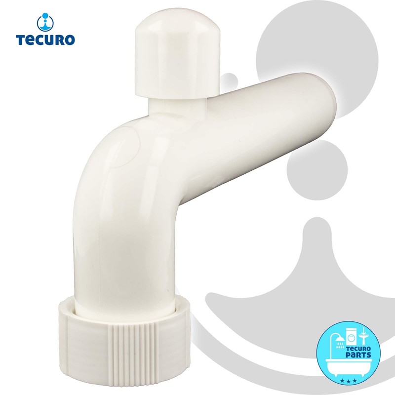 tecuro - Outlet bend for odour trap siphon 90°, with