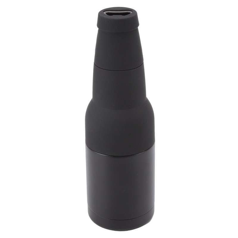 Stainless Steel Beer Can Double Walled Black Simple Insulated Cola