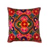 Original kikan Suzani Multi Colour Floral Embroidery 16"x16" 40 x