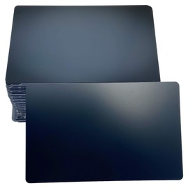 RXBC2011 100 Blank Metal Business Cards Laser Engraving Aluminum (black 100 pcs) Type2