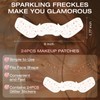 Leterly 24 Pcs Glitter Freckles Face Tattoo,Rose Gold Face Glitter