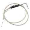 56579-02A Stainless Steel Throttle and Idle Cable Set, Replacement for
