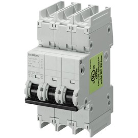Siemens 5SJ43307HG41 Miniature Circuit Breaker, UL 489 Rated, 3 Pole Breaker, 30 Ampere Maximum, Tripping Characteristic C, DIN Rail Mounted, Type HSJ, 240 VAC, 125 VDC