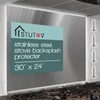 30" x 23.4"Stainless Steel Stove Backsplash Splatter Protecter， Range Hood