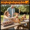 TNTOR Rolling Grill Basket, Larger 304 Stainless Steel Nesting Grilling