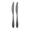 Cambridge 5017V2HCWA47 Delia Black Satin 6-Piece Flatware Set, Service for