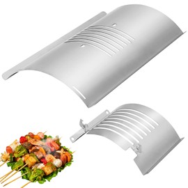 Flame Broiler Kit for Pit Boss Smoker Grill PB820 PB850 PB820D3 Series, Flame Broiler Slide Cover and Bottom Kit with Two Side Adjusting Handle, Pit Boss Smoker Grill Replacement Parts