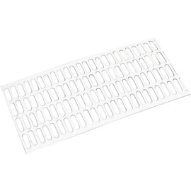 5 ft. White Vinyl Leaf Guard Contemporary