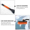 RURIZHONGTIAN Ice Scraper Car with Broom Telescope, Snow Brush Car
