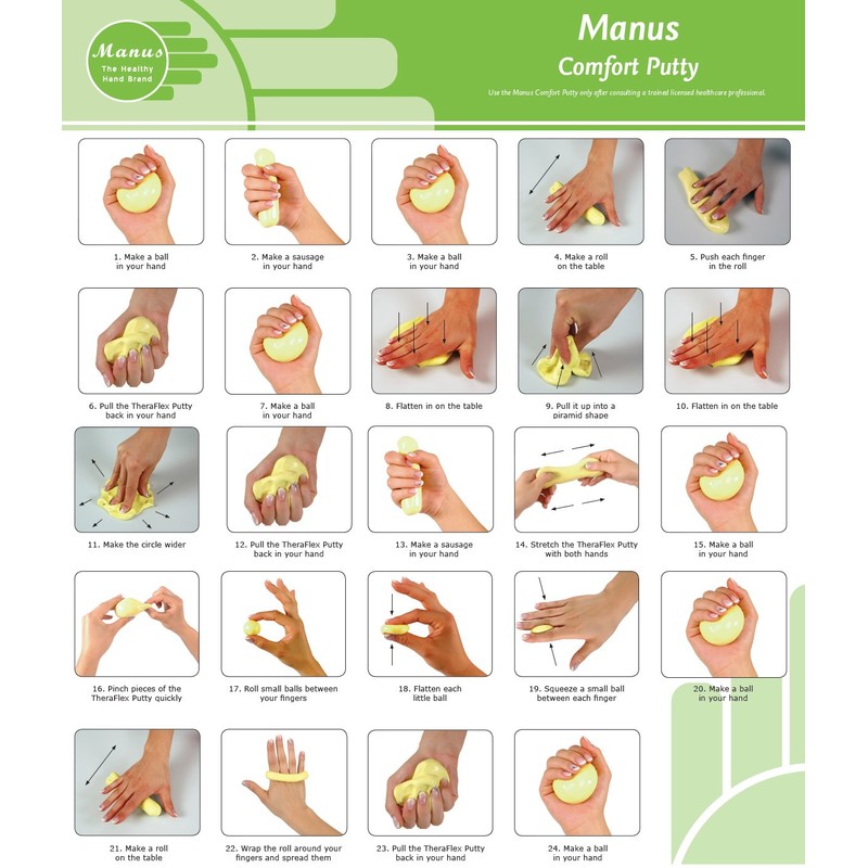 MSD – Therapy Putty Theraflex Putty; Thickness: Color: Green, Weight: 450g Solid