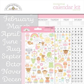 Doodlebug First Year Calendar Kit - Baby Girl