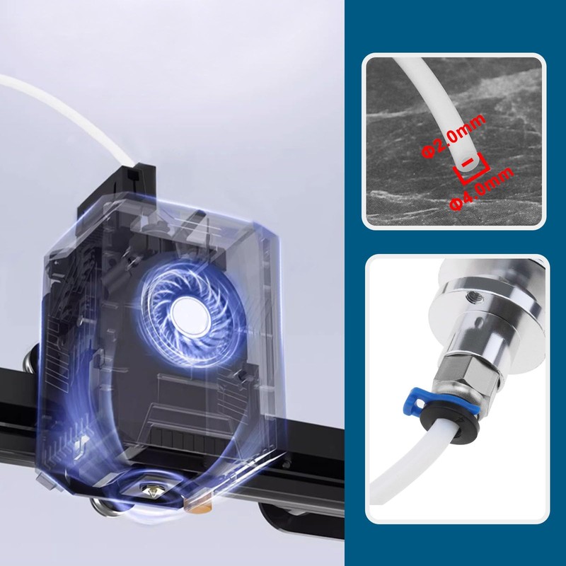 1 Set V5 Hotend Kit 3D Printer Nozzle Extruder Assembly,