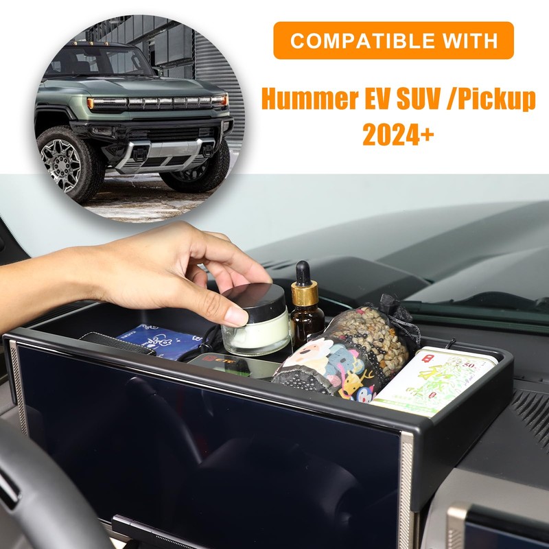 Center Console Organizer Dash for Hummer EV Accessories Dashboard Insert