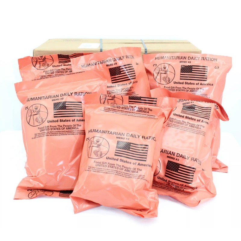 Sopakco/Wornick MRE Meal Cases - HUMANITARIAN DAILY RATION - RANDOM