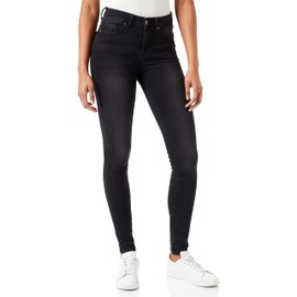ONLY OnlBlush Life Women’s Mid Skinny Fit Jeans, black denim