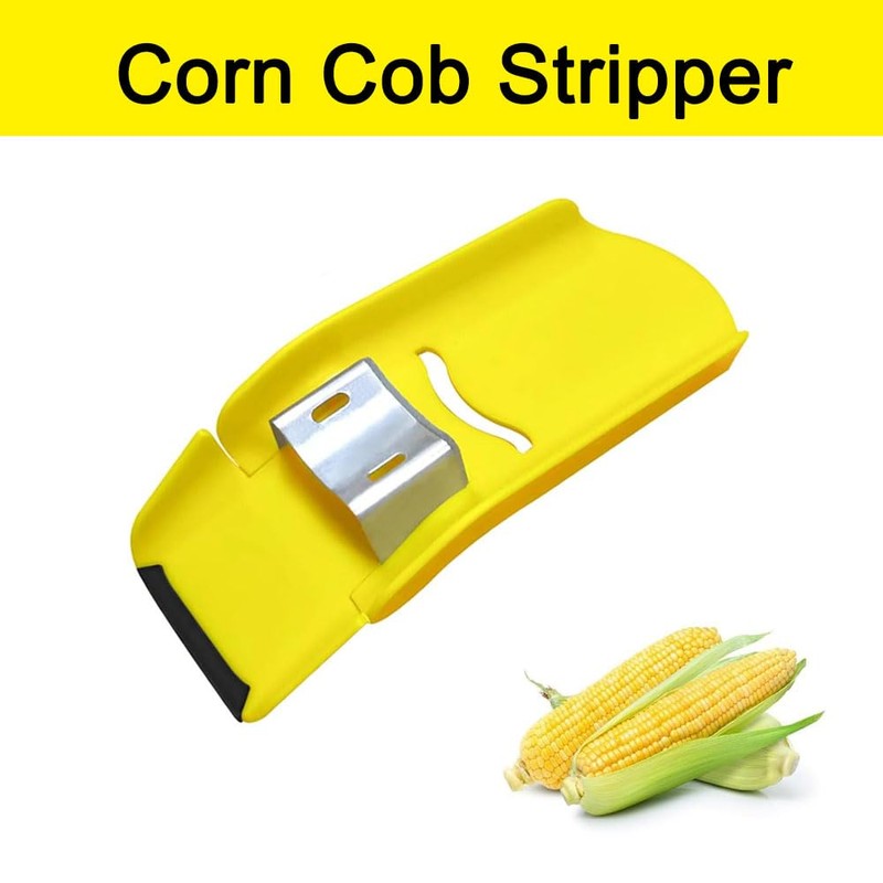 2 Pcs Corn Peeler, Yellow Corn Cob Stripper Fast Corn