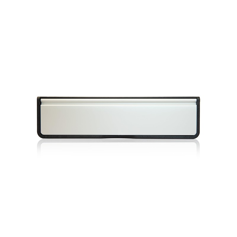 Xfort MailPlate Luxe 10" Letterplate Matt Chrome, Premium Draught Proof
