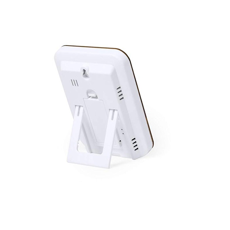 Weather Station Thermometer Hygrometer Bamboo Wood Gift