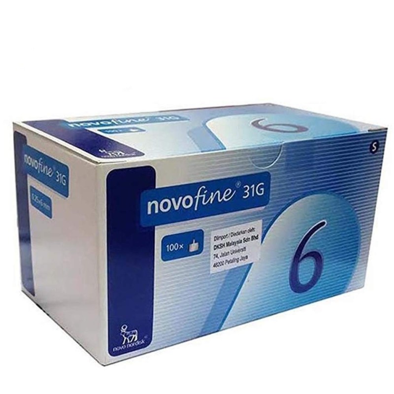 NovoFine Pen Needles 32G tip x 6mm 100ct