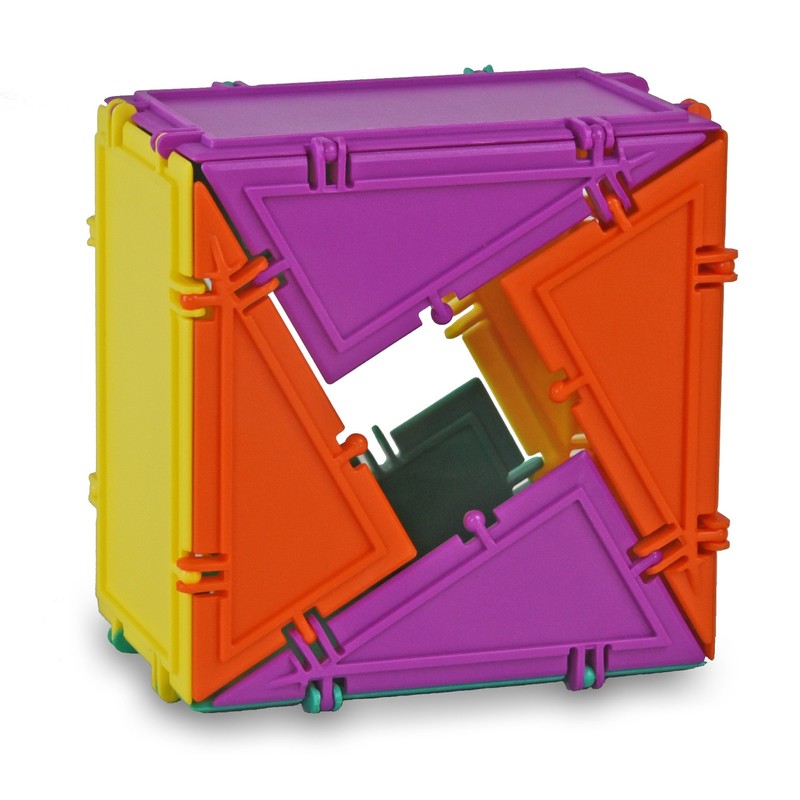 Geometiles 3D Building Set for Learning Math, Includes Many Online