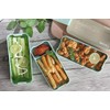 Eco-Friendly Compact Bento Lunch Box Set with Spoon, 3-in-1 Compartment