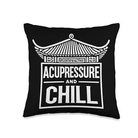 Acupressure and chill Throw Pillow