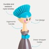Vigar Dolls Dish Brush with Ergonomic Handle and Dress-Shaped Brush