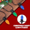 Christmas Light Stakes,100pcs Yard Lawn Light Stakes for C7 C9