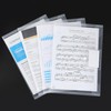 Mr. Pen- Clear Plastic Envelopes, 4 Pack, A4, Clear,Letter Size,