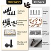 Homwin 286Pcs Flange Metric Bolt Assortment, M6-1.0, M8-1.25, M10-1.5 (12mm