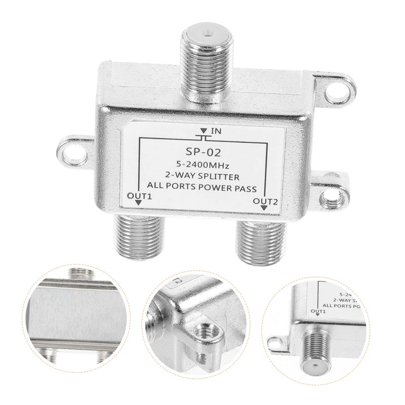 OSALADI Cable Splitter for Tv and Satellite Splitter for Dual
