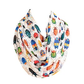 Etwoa Bugs Infinity Scarf Circle Scarf Loop Scarf (Multicolored)