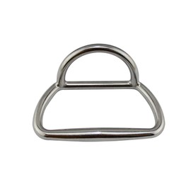 POFET Marine 316 Stainless Steel D-Ring Rubber Traction,Horse Hoof Ring Dinghy Fixed Handle Accessories