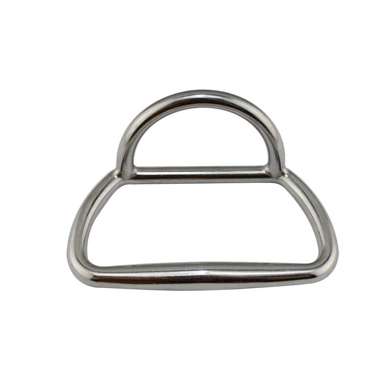POFET Marine 316 Stainless Steel D-Ring Rubber Traction,Horse Hoof Ring