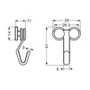 sugatune工業 pikutya-re-ru B movable hooks B Hooks B1003 Ni Plated