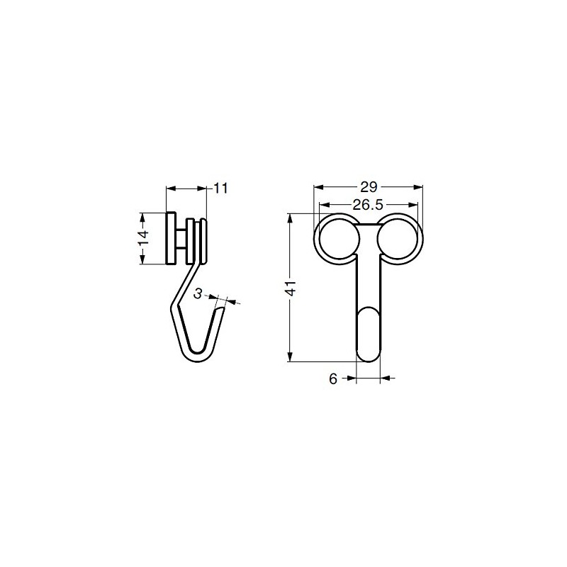 sugatune工業 pikutya-re-ru B movable hooks B Hooks B1003 Ni Plated
